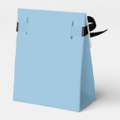 Cute Blue Teddy Bear Baby shower Bedankt Bedankdoosjes (Achterkant)