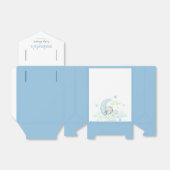 Cute Blue Teddy Bear Baby shower Bedankt Bedankdoosjes (Uitgevouwen)