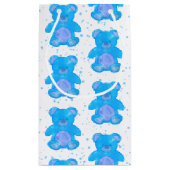 Cute Blue Teddy Bear Klein Cadeauzakje (Achterkant)