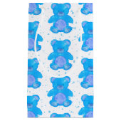 Cute Blue Teddy Bear Klein Cadeauzakje (Voorkant)