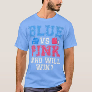 Cute Blue tegen Roze Gender Rekaling Party Boxer T-shirt