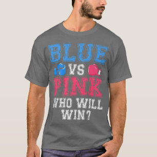 Cute Blue tegen Roze Genderkwesties Boer T-shirt