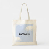 Cute blue tote bag  (Achterkant)