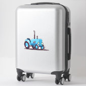 Cute Blue Tractor Sticker (Koffer)
