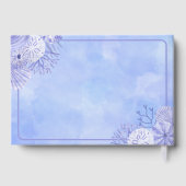 Cute Blue Under The Sea Boy's First Birthday  Gastenboek (Achterkant)