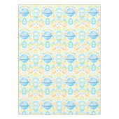 Cute Blue Waterverf Space Astronaus Birthday Tafelkleed (Voorkant)