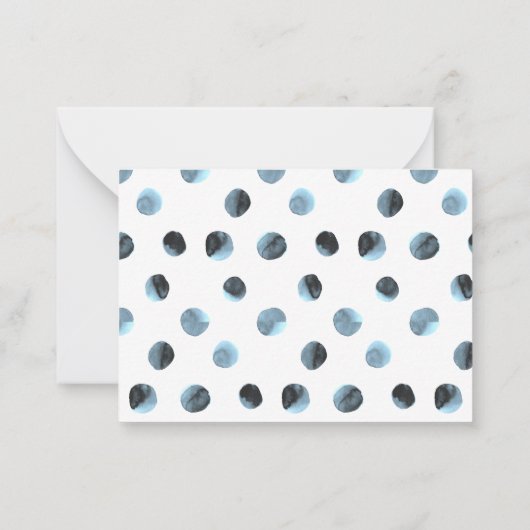 Cute Blue Whale Dank je Kaart Notitiekaartje (Achterkant)