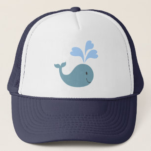 Cute Blue Whale Graphic Trucker Pet