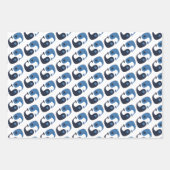 Cute Blue Whale Inpakpapier Vel (Voorkant)