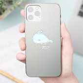 Cute Blue Whale - Kinder Sticker (Telefoon)