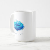 Cute Blue Whale Koffiemok (Voorkant links)