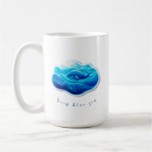 Cute Blue Whale Koffiemok (Links)