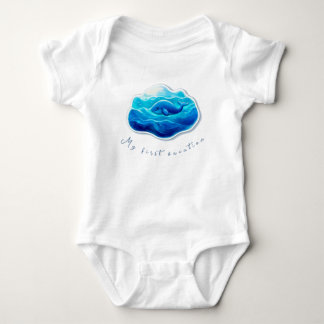 Cute Blue Whale Romper