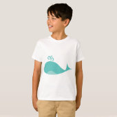 Cute Blue Whale T-shirt (Voorkant volledig)