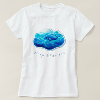 Cute Blue Whale T-shirt