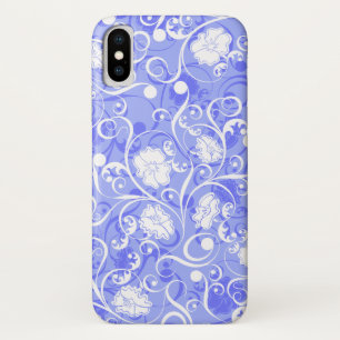 Cute blue white klassieker iPhone x hoesje