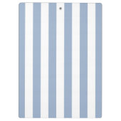 Cute Blue & White Stripe Clipboard  Klembord (Achterkant)