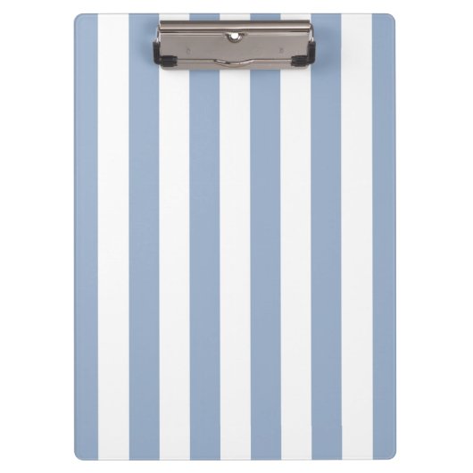 Cute Blue & White Stripe Clipboard  Klembord (Voorkant)