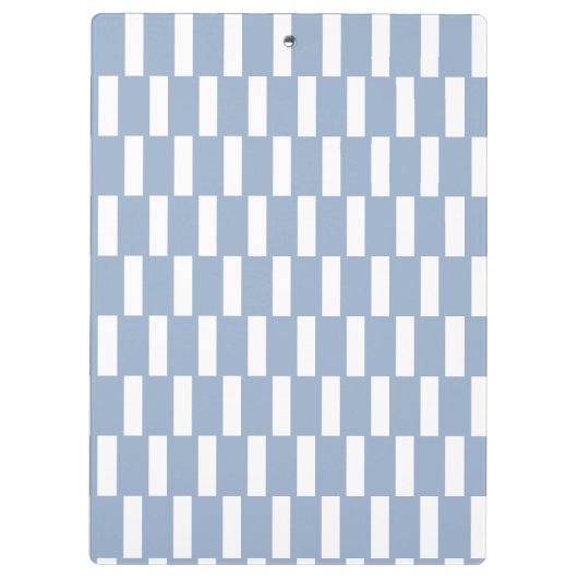Cute Blue & White Stripe Clipboard  Klembord (Achterkant)