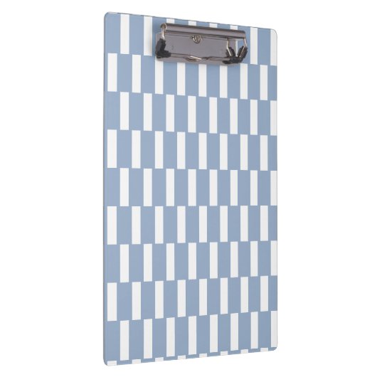 Cute Blue & White Stripe Clipboard  Klembord (Rechts)