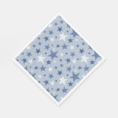 Cute Blue Winter Stars Servet (Hoek)