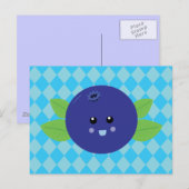 Cute Blueberry Briefkaart (Voorkant / Achterkant)