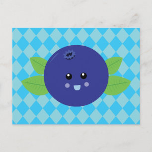 Cute Blueberry Briefkaart