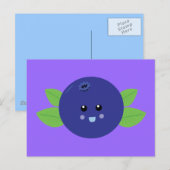Cute Blueberry Briefkaart (Voorkant / Achterkant)
