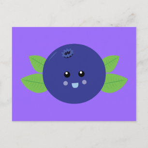 Cute Blueberry Briefkaart