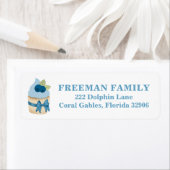 Cute Blueberry Cupcake Return Address Label (Insitu)