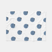 Cute Blueberry Fleece Deken (Voorkant (Horizontaal))