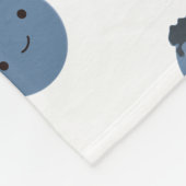 Cute Blueberry Fleece Deken (Hoek)