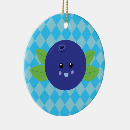 Cute Blueberry Keramisch Ornament (Rechts)