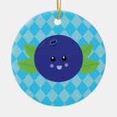 Cute Blueberry Keramisch Ornament (Voorkant)