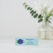 Cute Blueberry Mini Visitekaartje (Staand voorkant)