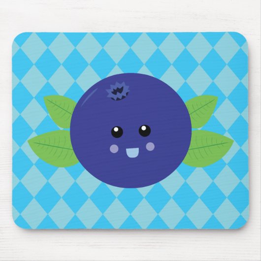 Cute Blueberry Muismat (Voorkant)