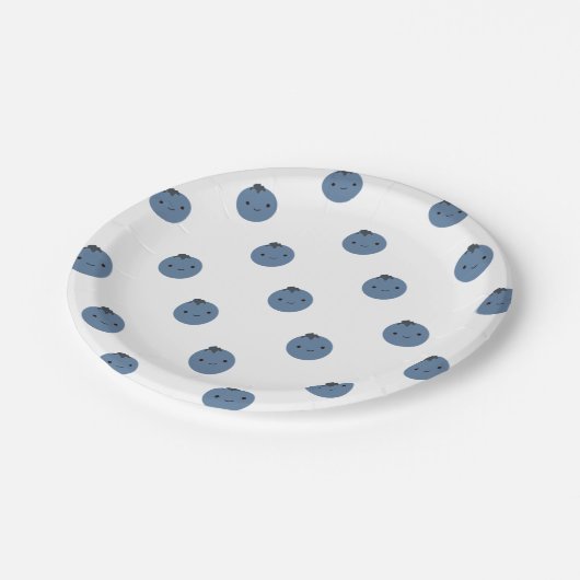 Cute Blueberry Papieren Bordje (Gekanteld)