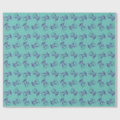 Cute Blueberry Pi Symbol Wiskunde Leraar Cadeaupapier (Vlak)