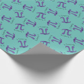 Cute Blueberry Pi Symbol Wiskunde Leraar Cadeaupapier (Hoek)