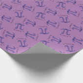 Cute Blueberry Pi Symbol Wiskunde Leraar Cadeaupapier (Hoek)