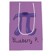 Cute Blueberry Pi Symbol Wiskunde Leraar Medium Cadeauzakje (Achterkant)