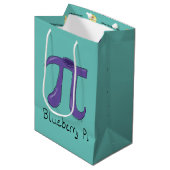 Cute Blueberry Pi Symbol Wiskunde Leraar Medium Cadeauzakje (Voorkant Gekanteld)
