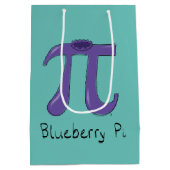 Cute Blueberry Pi Symbol Wiskunde Leraar Medium Cadeauzakje (Achterkant)