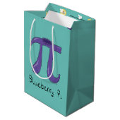 Cute Blueberry Pi Symbol Wiskunde Leraar Medium Cadeauzakje (Achterkant Gekanteld)