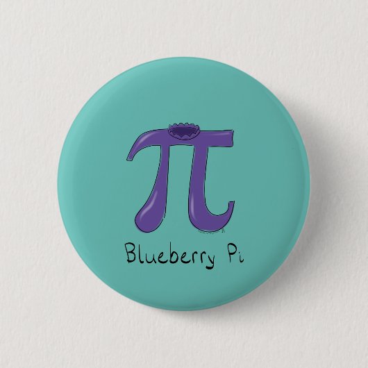 Cute Blueberry Pi Symbol Wiskunde Leraar Ronde Button 5,7 Cm (Voorkant)