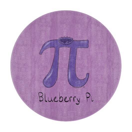 Cute Blueberry Pi Symbol Wiskunde Leraar Snijplank (Voorkant)