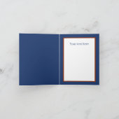 Cute Blueberry pie customizable Kaart (Binnen)