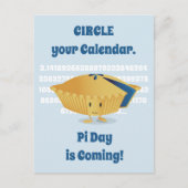 Cute Blueberry Pie Pi Day Briefkaart (Voorkant)