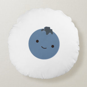 Cute Blueberry Rond Kussen