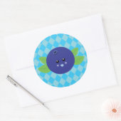 Cute Blueberry Ronde Sticker (Envelop)